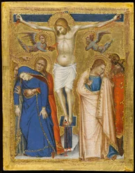 A Crucificação, c.1330 (tempera e folha de ouro no painel)