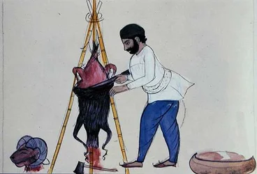 Açougueiro, c.1890 (aguarela sobre papel)