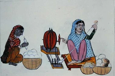 Moinho de Algodão (Behna) c.1890 (aguarela sobre papel)