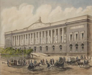 Biblioteca Pública Imperial em São Petersburgo, década de 1840