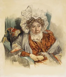 Retrato de Natalia Kirillovna Zagryazyskaya née Razumovskaya 1747-1837, 1821