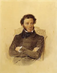 Retrato do poeta Aleksandr Sergeevich Pushkin, c. 1830