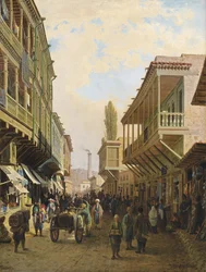 Uma rua em Tiflis