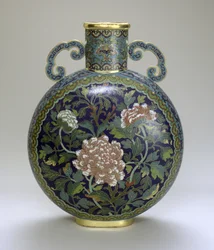 Frasco da Lua (cloisonne esmaltado)