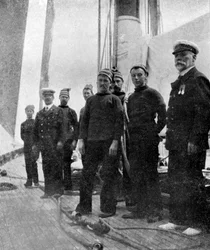 A bordo do iate Britannia, 1908