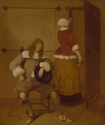 O bebedor cansado, c.1640-69 (óleo sobre painel)