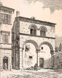 Casa na Piazza del Duomo, Viterbo, Itália, de 