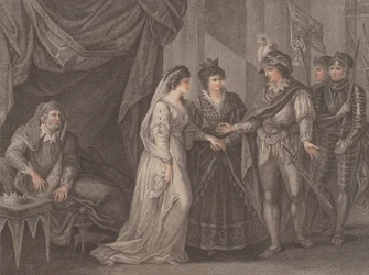 A Conclusão do Tratado de Troye, Onde Henrique V, Rei da Inglaterra, Recebe o Pr..., 1788.