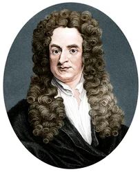 Isaac Newton, matemático, astrónomo e físico inglês, 1818