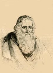 Thomas Parr, que morreu aos 152 anos, 1821