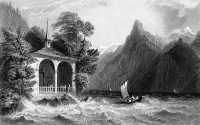 Diz Capela, Lago Uri, Suíça, 1836.