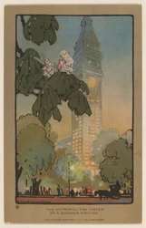 A Torre Metropolitana em uma noite de verão