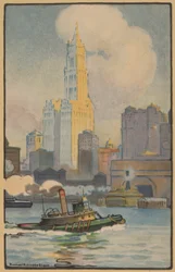 O Edifício Woolworth do Ferry, 1914.