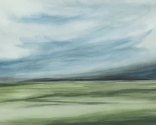 Horizonte abstrato e sereno