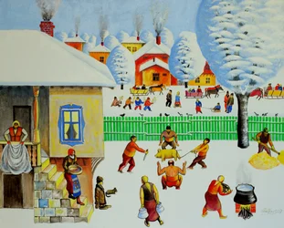 Em Árvore de Natal, 2006 (óleo sobre tela)