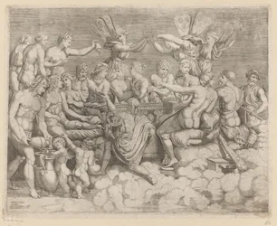 Festa dos Deuses
O casamento de Psyche (lado esquerdo)