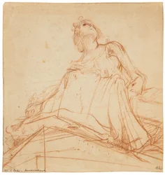 Estudo de projeto para a pintura do teto do Reichstag