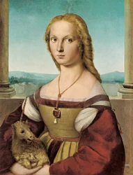 Retrato de uma jovem dama com um unicórnio, 1505-1506