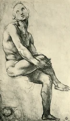 Nu masculino sentado, 1509-1511, 1943.