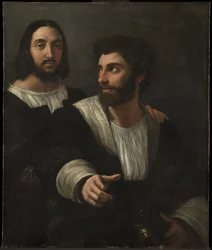 Autorretrato com um amigo, retrato duplo, 1519