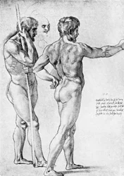 Dois estudos de nu masculino, 1515, 1912