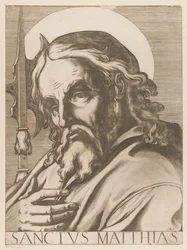 São Mateus São Matias (título no objeto) Cristo, Maria en de twaalf apostelen (título da série) O Sagrado Colégio Apostólico (título da série)
