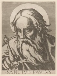 Heilige Paulus
Sanctus Paulus (título sobre o objecto)
Christus, Maria en de twaalf apostelen (título da série)
Il sacrato collegio apostolico (título da série)