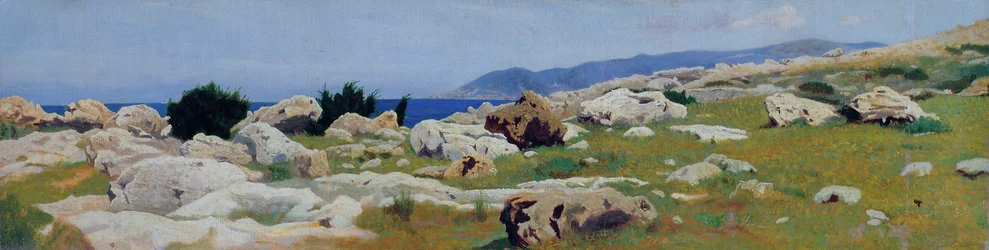 Castiglioncello a partir de Punta del Bocca, c.1864 (óleo sobre tela)