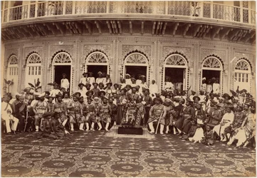 Maharaja Scindia, nobres e altos funcionários, Gwalior