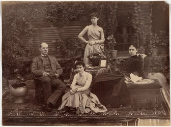 Sir Auckland Colvin e família, Shimla
