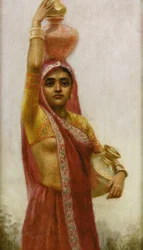 Village Belle (óleo sobre tela)