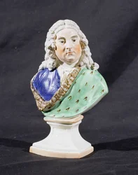 Busto de retrato de Staffordshire de George Frederick Handel (1685-1759) (chumbo faiança de vidro)