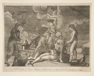 A morte do Capitão James Lawrence a bordo do Chesapeake, 1 de Junho de 1813