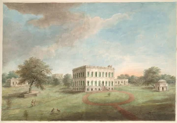O edifício de residência em Lucknow