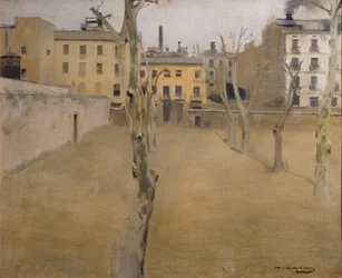 Pátio da antiga prisão de Barcelona