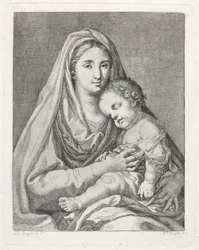 Madonna e Child depois de Francisco Bayeu e Subias.