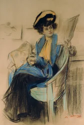Mademoiselle Clo-Clo (pastel sobre papel)