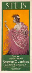 Sífilis (Poster) - Obra de Ramon Casas (1866-1932) - 1900 - Litografia a cores - 80x34,3 - Museu Nacional d