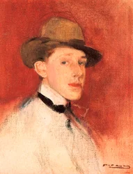 Estudo para um retrato do Rei Afonso XIII (ou Alfonso de Bourbon) (1886-1941), Detalhe
