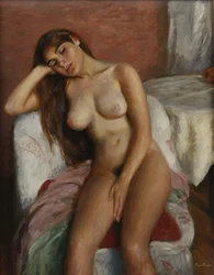 Jovem mulher a descansar