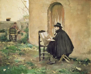 Pintura Rusinol e Casas