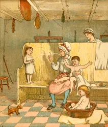 Hora do banho, c1881.
