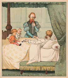 Agora, irmão, disse o moribundo, Olhe para os meus filhos, Deare, c1878.