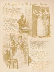 A tela na sala de madeira, 1886