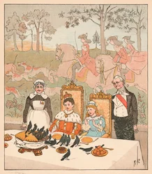 Não era um prato delicado para colocar diante do rei, 1880.