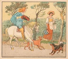 Onde você está indo, minha empregada doméstica bonita, c1882.