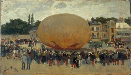 Rapto de balão, ca. 1880 (óleo sobre madeira)