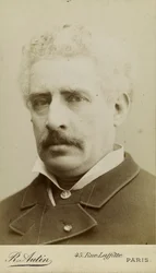 Retrato do Compositor Olivier Métra 1830-1889 , c. 1870.