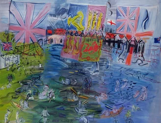 Regata de Henley com bandeiras