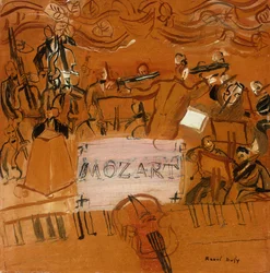 A orquestra tem a partitura